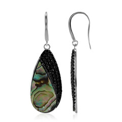 Abalone Shell Silver Earrings