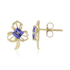 9K AAA Tanzanite Gold Earrings (Ornaments by de Melo)