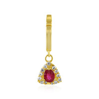 Bemainty Ruby Silver Pendant
