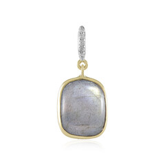 9K Green Maniry Labradorite Gold Pendant