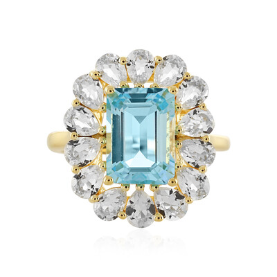 Sky Blue Topaz Silver Ring
