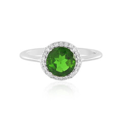 Russian Diopside Silver Ring