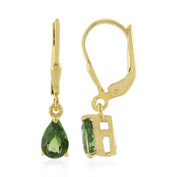 Madagascan Neon Tourmaline Silver Earrings