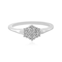 I1 (I) Diamond Silver Ring