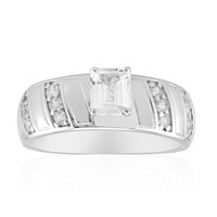 White Sapphire Silver Ring
