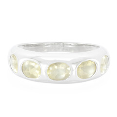 Moon Sunstone Silver Ring
