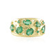 Zambian Emerald Silver Ring