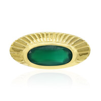 Green Chalcedony Silver Pendant