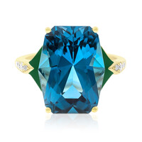 14K London Blue Topaz Gold Ring