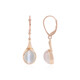9K Cats Eye Moonstone Gold Earrings (KM by Juwelo)