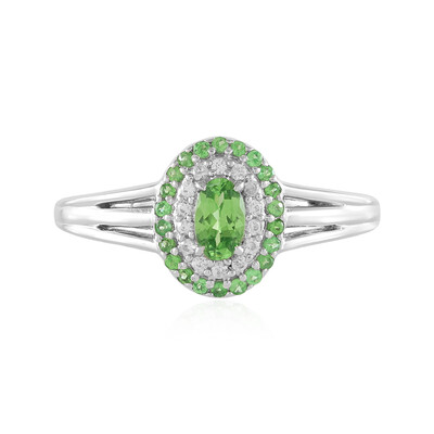 Tanzanian Tsavorite Silver Ring