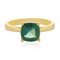 Belgian Teal Fluorite Silver Ring