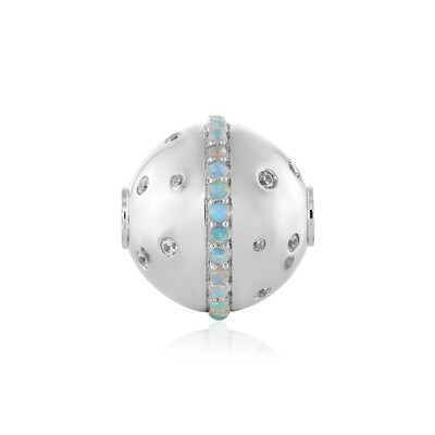 Welo Opal Silver Pendant (MONOSONO COLLECTION)