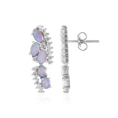 Australian Opal Silver Earrings