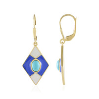 Sleeping Beauty Turquoise Silver Earrings
