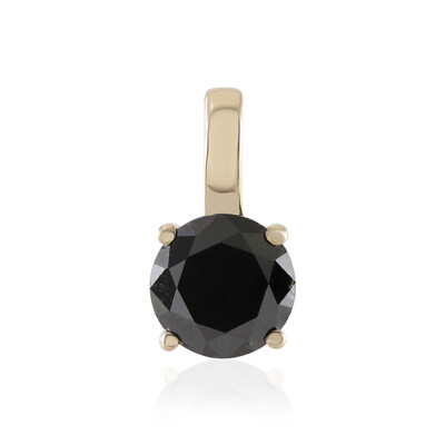 9K Black Diamond Gold Pendant