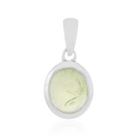 Prehnite Silver Pendant