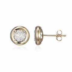 9K I1 (I) Diamond Gold Earrings