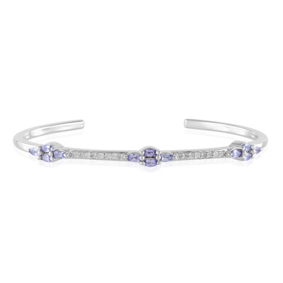 Tanzanite Silver Bangle
