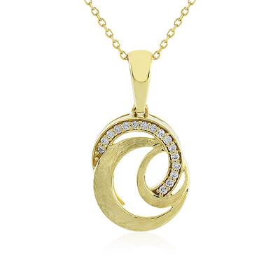 9K Flawless (F) Diamond Gold Necklace (LUCENT DIAMONDS)