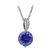 14K AAA Tanzanite Gold Necklace (CIRARI)