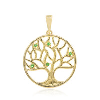 Tsavorite Silver Pendant