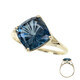 9K London Blue Topaz Gold Ring (dagen)