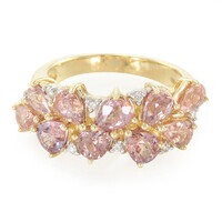 18K Unheated Padparadscha Sapphire Gold Ring (AMAYANI)