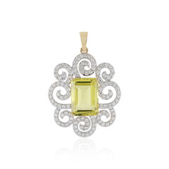 9K Ouro Verde Quartz Gold Pendant (SUHANA)