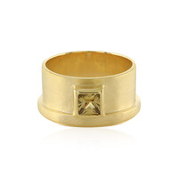 Yellow Zircon Silver Ring