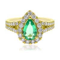 18K Colombian Emerald Gold Ring (CIRARI)