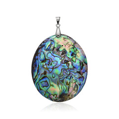 Abalone Shell Silver Pendant
