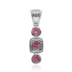 Pink Tourmaline Silver Pendant