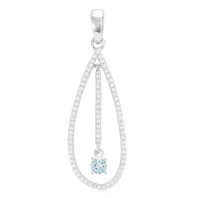 Santa Maria Aquamarine Silver Pendant
