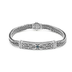 London Blue Topaz Silver Bracelet (Nan Collection)