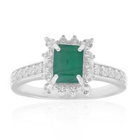 Brazilian Emerald Silver Ring