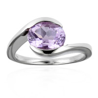 Rose de France Amethyst Silver Ring