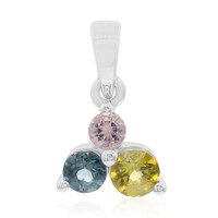Yellow Tourmaline Silver Pendant