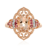 Morganite Silver Ring
