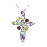Garnet Silver Necklace