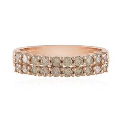 9K SI2 Champagne Diamond Gold Ring