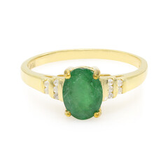 Bahia Emerald Silver Ring