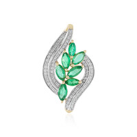 14K Zambian Emerald Gold Pendant (SUHANA)