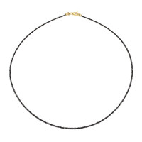 9K Black Diamond Gold Necklace
