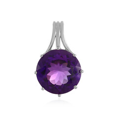 Siberian Amethyst Silver Pendant