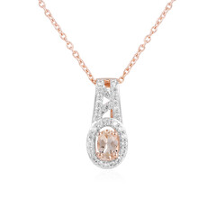 Morganite Silver Necklace