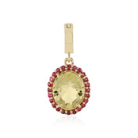 9K Yellow Beryl Gold Pendant