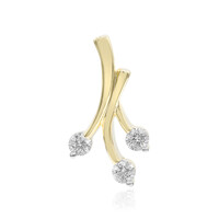 9K SI1 (G) Diamond Gold Pendant