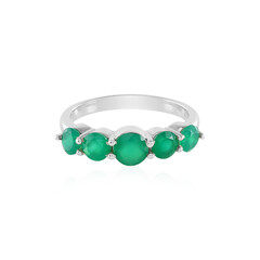 Green Onyx Silver Ring