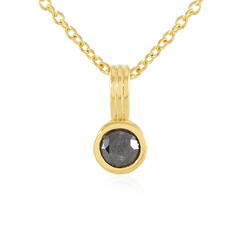 Black Diamond Silver Necklace